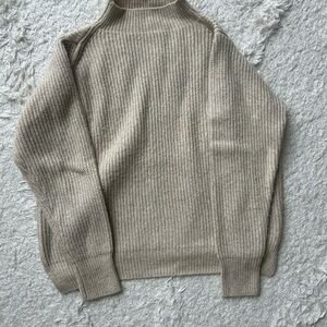 Mango Beige Turtleneck Sweater